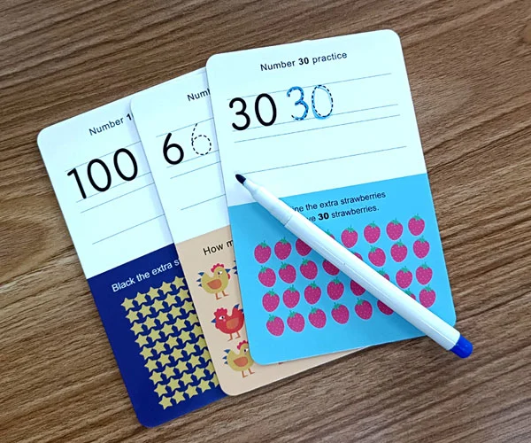 dry erase flashcards