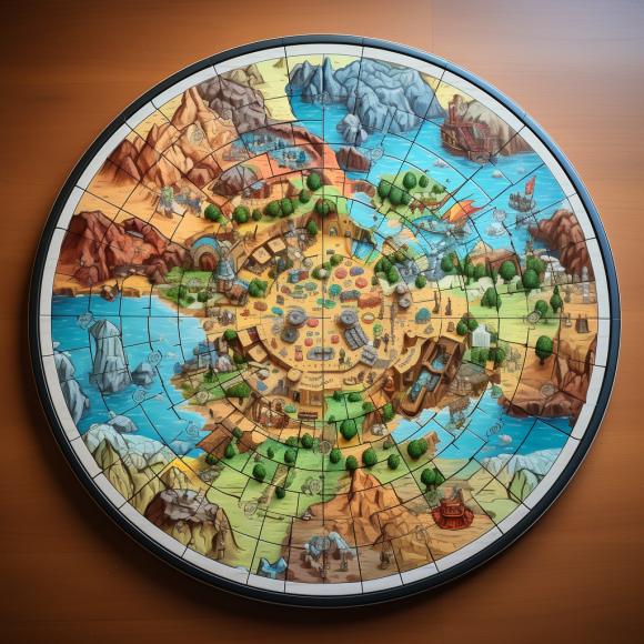 board game plate