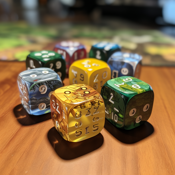 golf board game dice 1