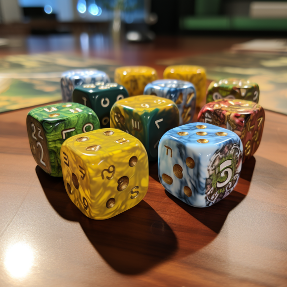 golf board game dice