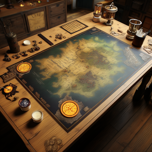 board game playing mat