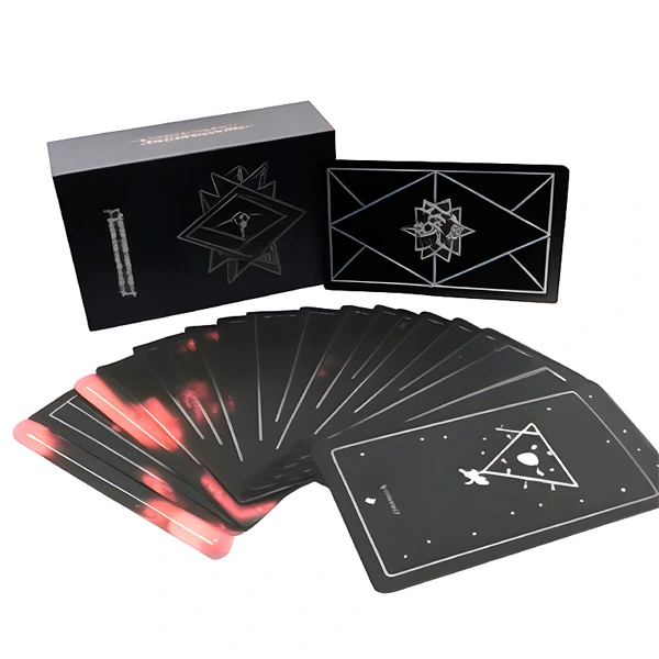 Black Silver Plated Tarot Cards