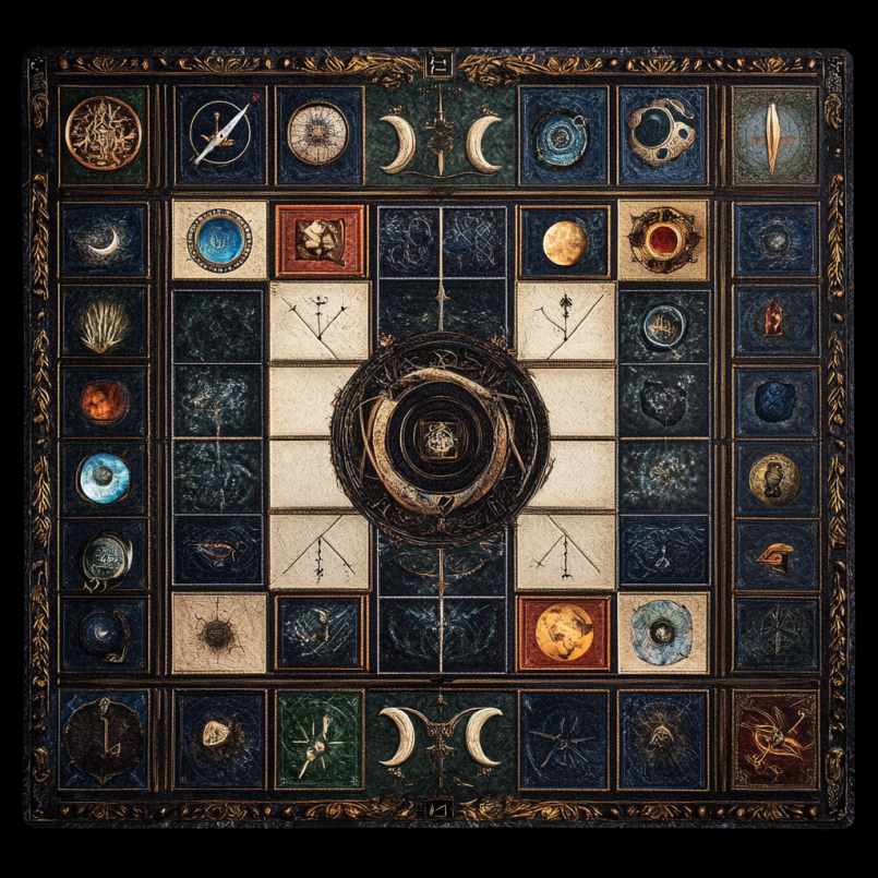 Central Game Mat - Tappetino Ufficiale Per Gioco Viking Raiders (Neoprene 2mm)